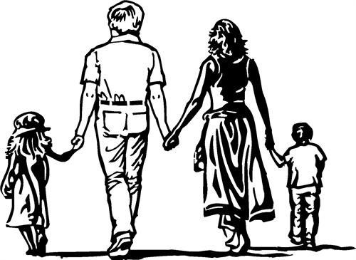 Father, Mother, Son & Daughter